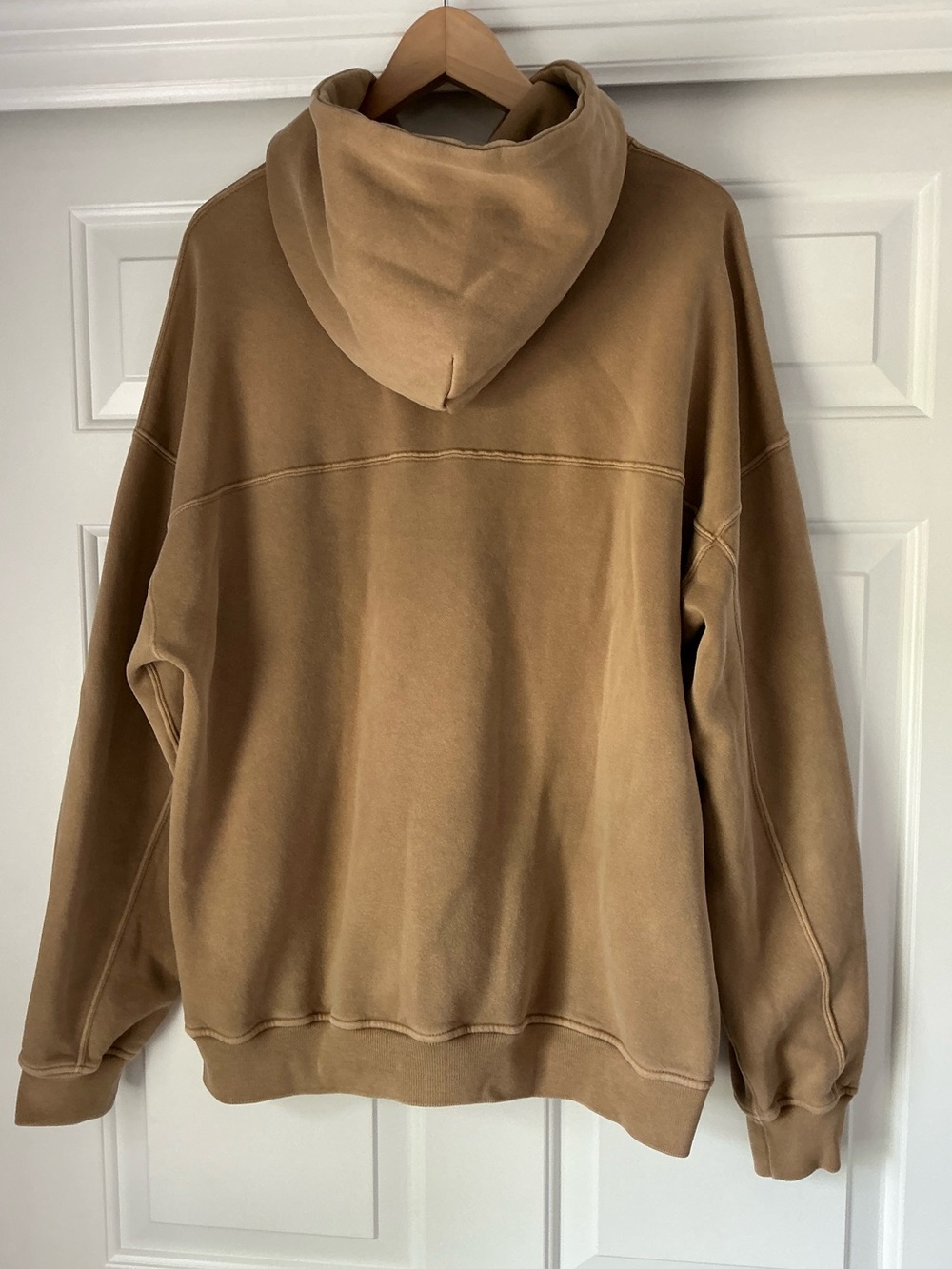 Abercrombie & Fitch Men’s Tan/Brown Soft Essential Oversized Pullover Hoodie L - Picture 2 of 8
